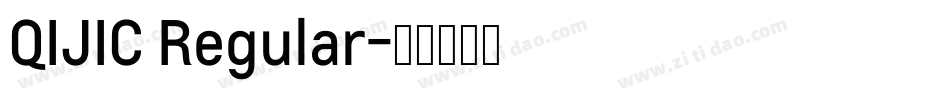 QIJIC Regular字体转换